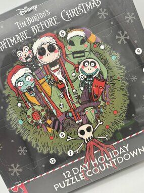 Disney Nightmare Before Christmas 12 Day Holiday Mini Puzzle Advent Calendar NEW